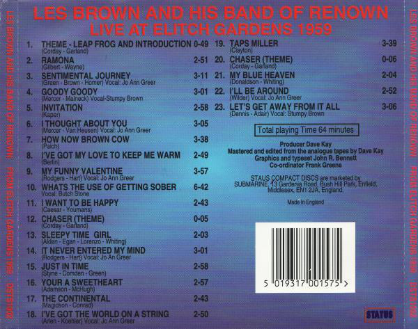 Les Brown And His Band Of Renown : Live At Elitch Gardens (CD, Album)