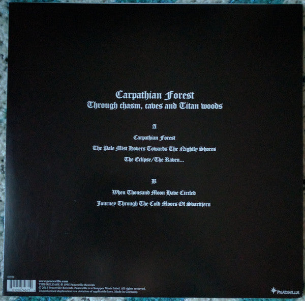 Carpathian Forest : Through Chasm, Caves And Titan Woods (12", EP, RE)