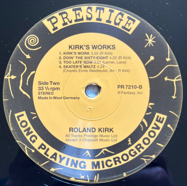 Roland Kirk With Jack McDuff* : Kirk's Work (LP, Album, RE)