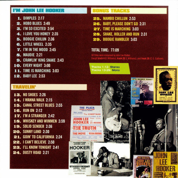 John Lee Hooker : I'm John Lee Hooker / Travelin' (CD, Comp)
