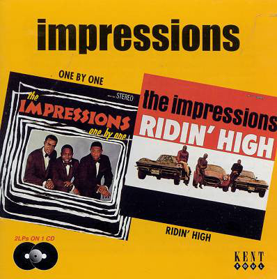 The Impressions : One By One / Ridin' High  (CD, Album, Comp)