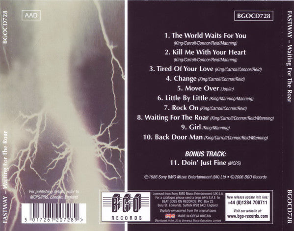 Fastway (2) : Waiting For The Roar (CD, Album, RE, RM)