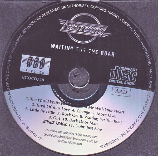 Fastway (2) : Waiting For The Roar (CD, Album, RE, RM)