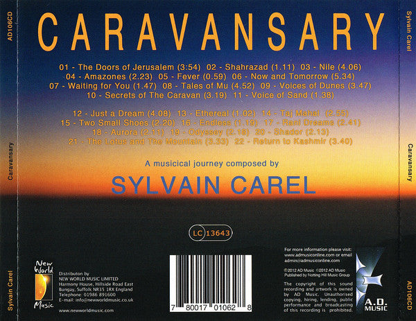 Sylvain Carel : Caravansary (CD, Album)