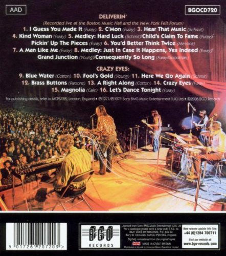 Poco (3) : Deliverin' / Crazy Eyes (CD, Album, Comp, RE, RM)