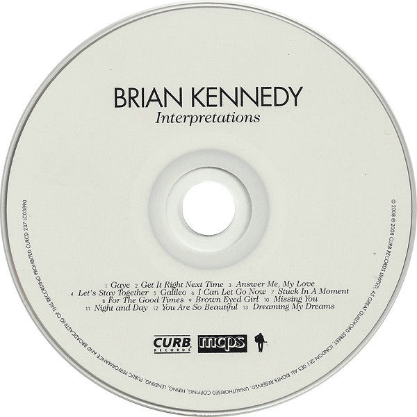 Brian Kennedy : Interpretations (CD, Album)