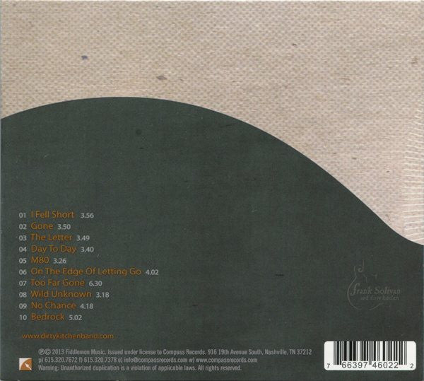 Frank Solivan & Dirty Kitchen : On The Edge (CD, Album)