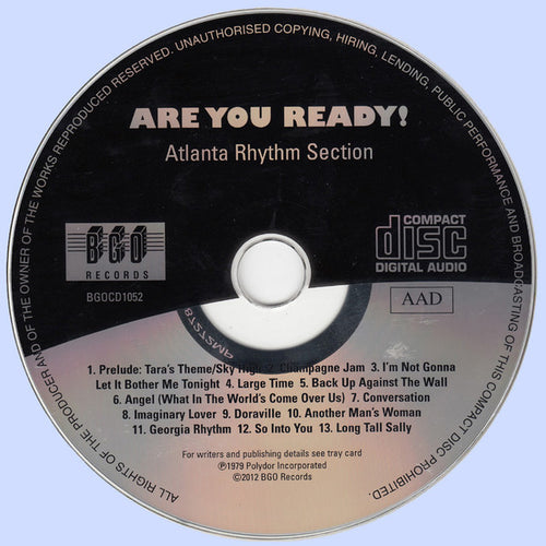 Atlanta Rhythm Section : Are You Ready! (CD, Album, RE)