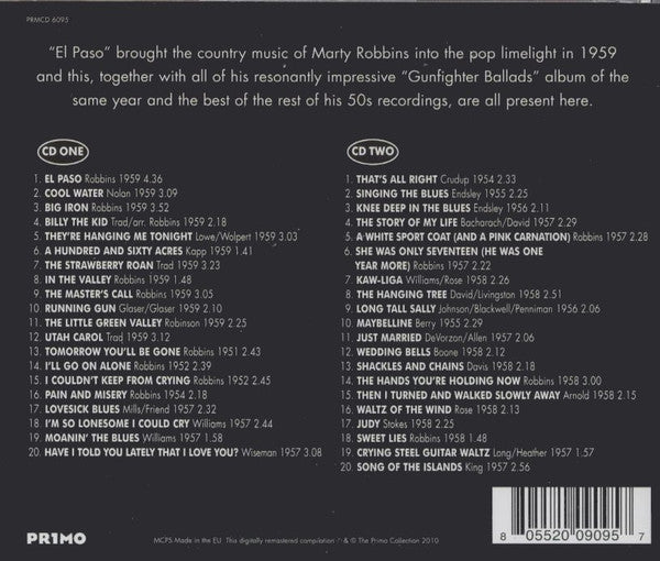 Marty Robbins : Essential Gunfighter Ballads And More (2xCD, Comp, RM)