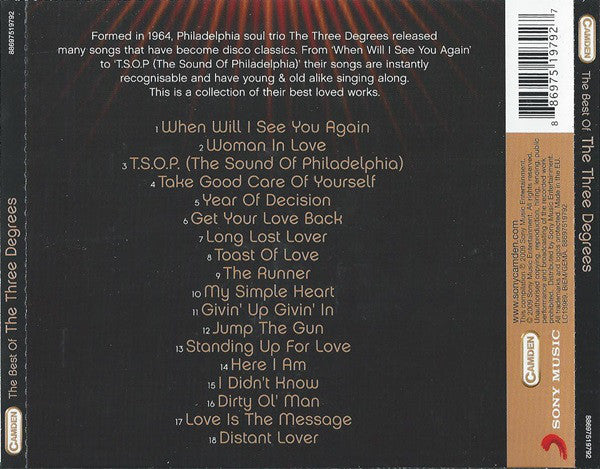 The Three Degrees : The Best Of The Three Degrees (CD, Comp)