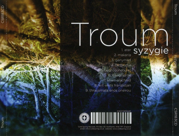 Troum : Syzygie (CD, Comp, RM)
