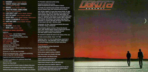 Dakota (5) : Runaway (CD, Album, RE, RM)