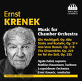 Ernst Krenek, Agata Zubel, Mathias Hausmann, Wrocławska Orkiestra Kameralna Leopoldinum, Ernst Kovacic : Music For Chamber Orchestra (CD)