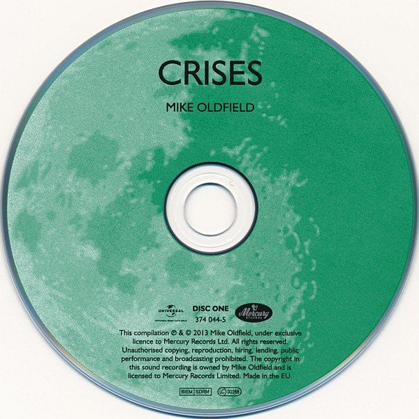 Mike Oldfield : Crises (CD, Album, RE, RM, EDC)