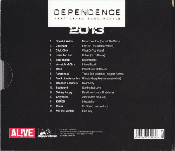 Various : Dependence - Next Level Electronics 2013 (CD, Comp, Ltd)