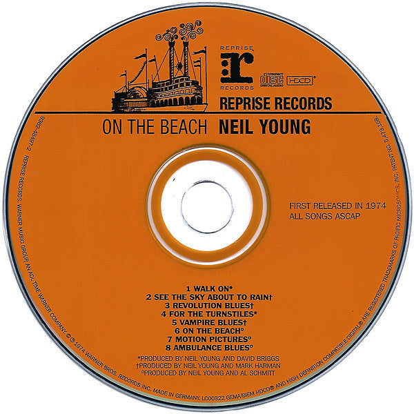 Neil Young : On The Beach (HDCD, Album, RE, RM)