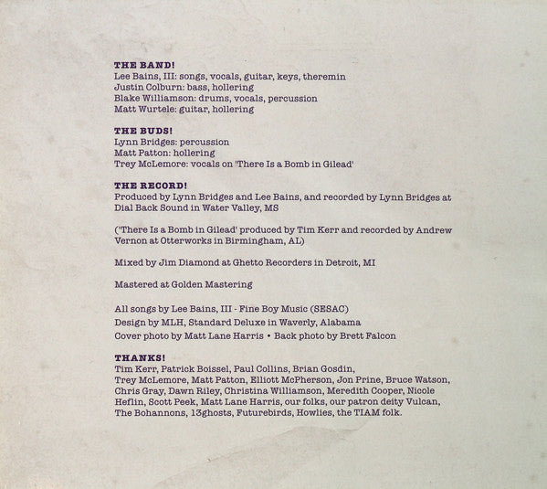 Lee Bains III & The Glory Fires : There Is A Bomb In Gilead (CD, Album)