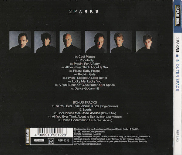 Sparks : In Outer Space (CD, Album, M/Print, RE, RM)