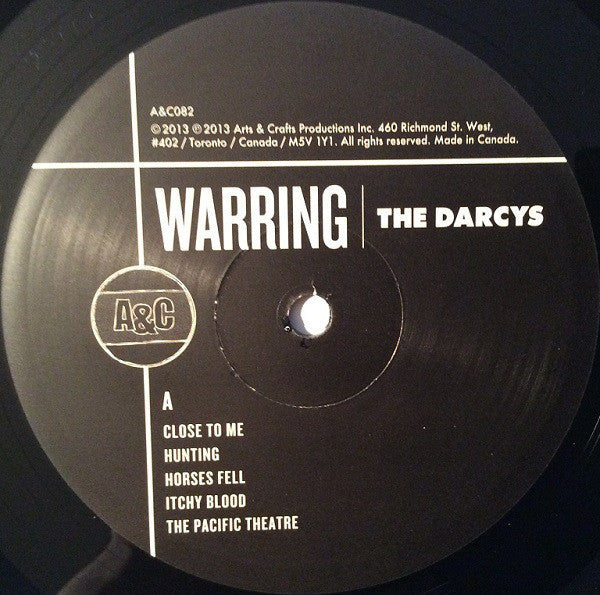 The Darcys : Warring (LP, Album, 180)