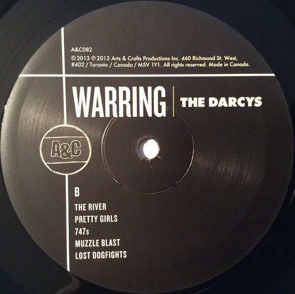 The Darcys : Warring (LP, Album, 180)