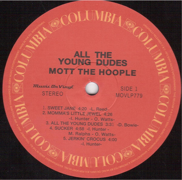 Mott The Hoople : All The Young Dudes (LP, Album, RE)