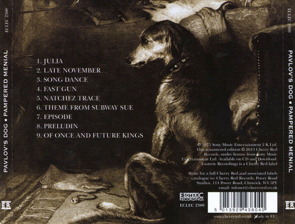Pavlov's Dog : Pampered Menial (CD, Album, RE, RM)