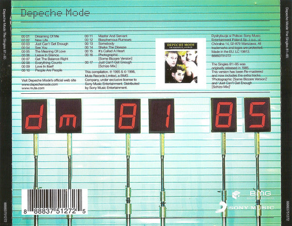 Depeche Mode : The Singles 81>85 (CD, Comp, RE, RM)