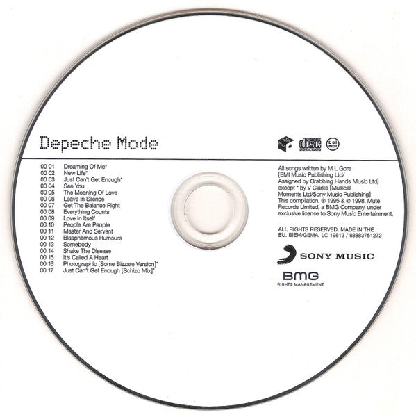 Depeche Mode : The Singles 81>85 (CD, Comp, RE, RM)