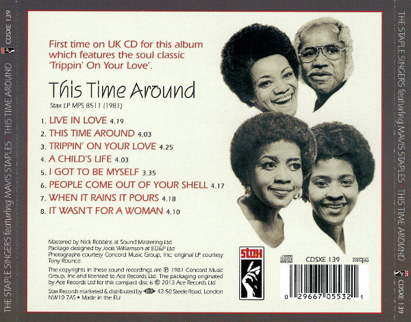 The Staple Singers Featuring Mavis Staples : This Time Around (CD, Album, RE)