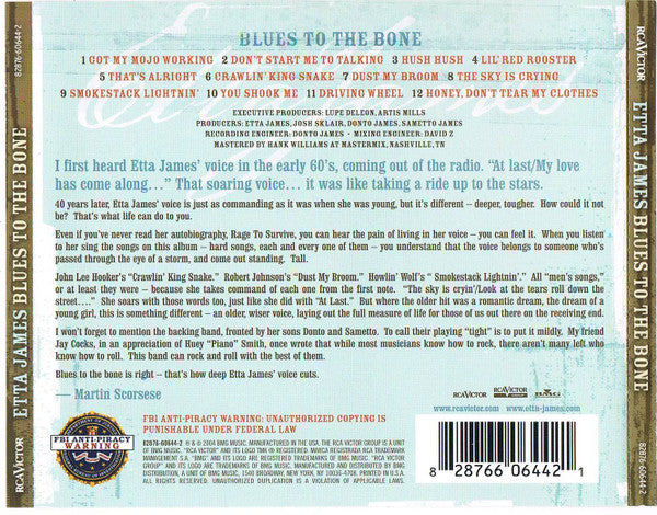 Etta James : Blues To The Bone (HDCD, Album)