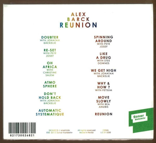 Alex Barck : Reunion (CD, Album)