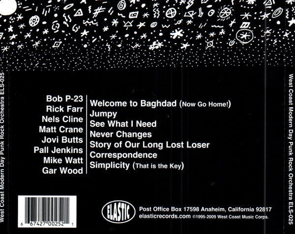 West Coast Modern Day Punk Rock Orchestra : Correspondence (CD, Album)