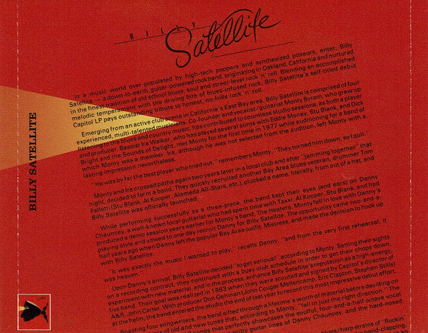 Billy Satellite : Billy Satellite (CD, Album, RE, RM)