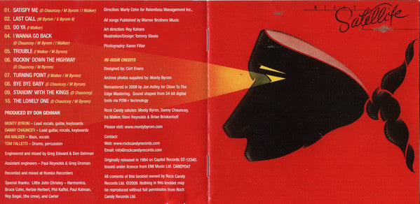 Billy Satellite : Billy Satellite (CD, Album, RE, RM)