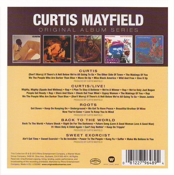 Curtis Mayfield : Original Album Series (5xCD, Album, RE + Box, Comp)