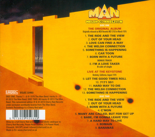 Man : Welsh Connection (2xCD, Album, RE, RM)