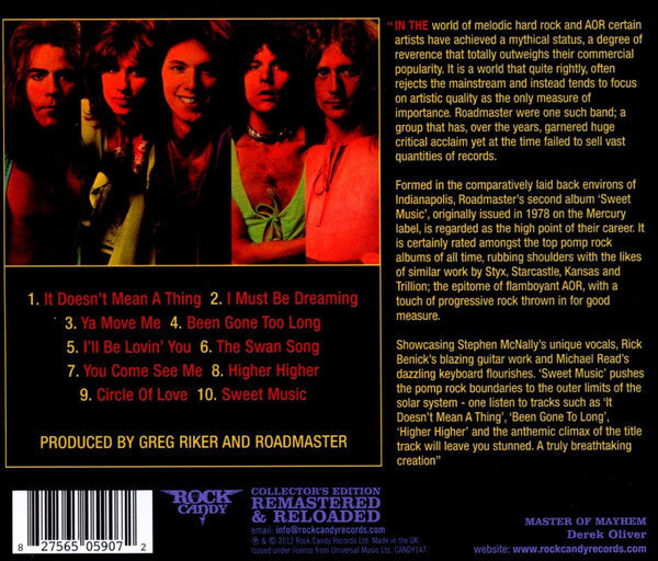 Roadmaster (2) : Sweet Music (CD, Album, RE, RM)