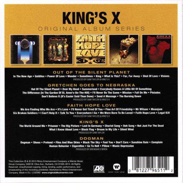 King's X : Original Album Series (CD, Album, RE + CD, Album, RE + CD, Album, RE + CD)