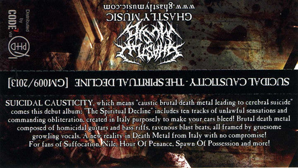 Suicidal Causticity : The Spiritual Decline (CD, Album)