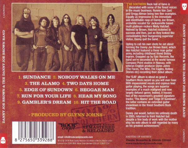 The Danny Joe Brown Band : Danny Joe Brown And The Danny Joe Brown Band (CD, Album, RE, RM)