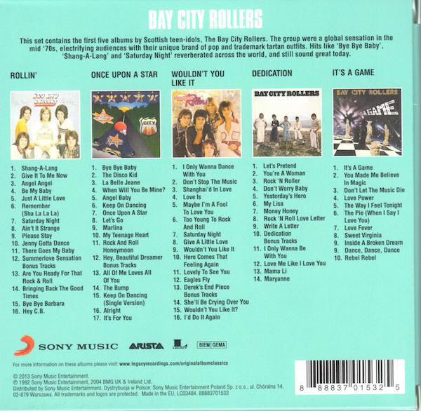 Bay City Rollers : Original Album Classics (5xCD, Album, RM + Box, Comp)