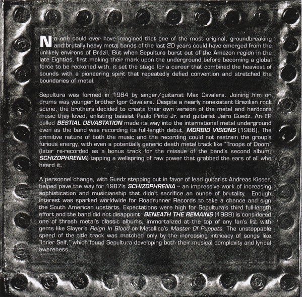 Sepultura : The Best Of (CD, Comp)