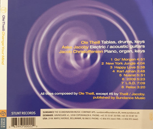 Ole Theill : Change Your Mind (CD, Album)