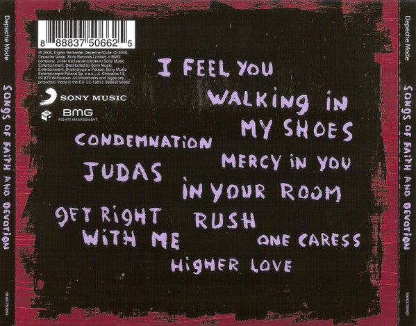 Depeche Mode : Songs Of Faith And Devotion (CD, Album, RE, RM, Col)