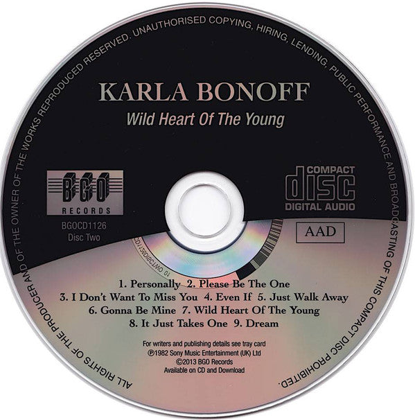 Karla Bonoff : Karla Bonoff / Restless Nights / Wild Heart Of The Young (2xCD, Comp, RM)