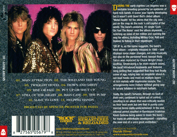Quiet Riot : QR III (CD, Album, RE, RM)