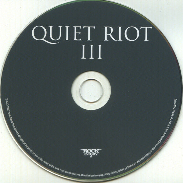 Quiet Riot : QR III (CD, Album, RE, RM)