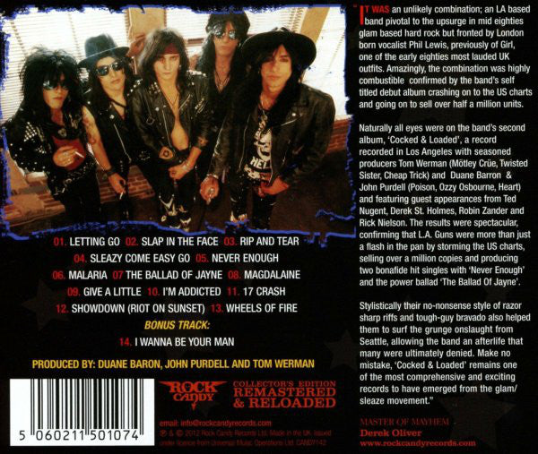 L.A. Guns : Cocked & Loaded (CD, Album, RE, RM)