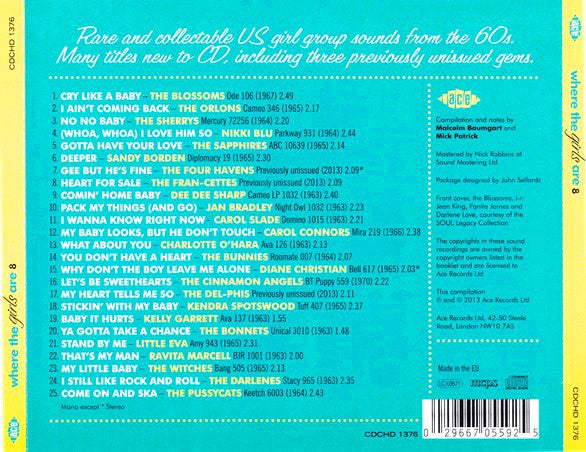 Various : Where The Girls Are Volume 8 (CD, Comp, Mono)