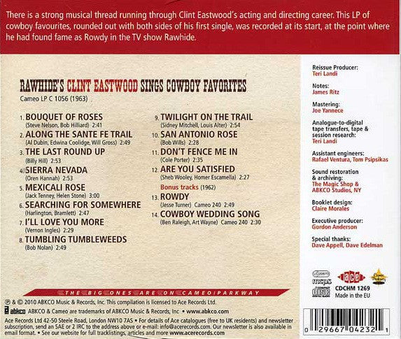 Clint Eastwood (2) : Rawhide's Clint Eastwood Sings Cowboy Favorites (CD, Album, RE)